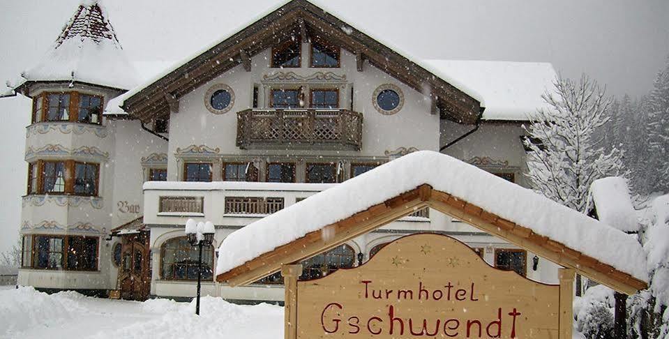 Turmhotel Gschwendt Planca di Sopra Exteriör bild